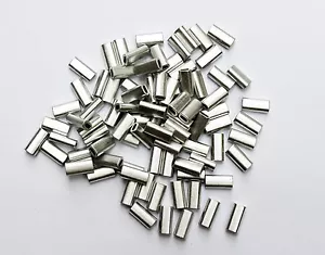TACKLEWORKS Mini Aluminum Sleeve Crimps 1.5 mm 100-150 lb | Pack of 100 - Picture 1 of 1