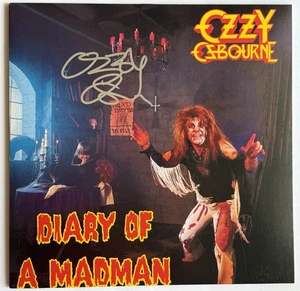 Ozzy Osbourne signed Album Diary of a Madman + vinyl beckett loa Black Sabbath - Picture 1 of 13