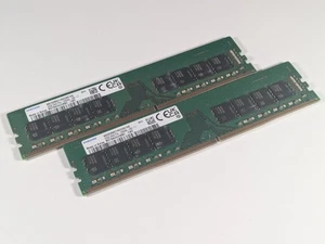 SAMSUNG 32GB DDR4 PC4-3200AA 3200MHz 2Rx8 M378A4G43BB2-CWE UDIMM DESKTOP MEMORY - Picture 1 of 4