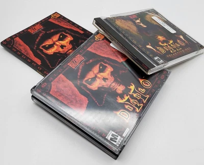 Diablo II + Lord of Destruction PC CD-ROM + Manual ~ Blizzard Action RPG Set - Image 1 of 4
