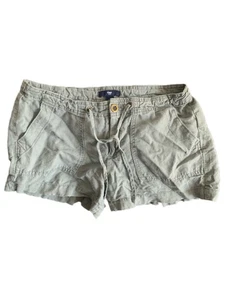 Pre Owned Women's Junior Gap Shorts Sz 0 Drawstring Pockets - Picture 1 of 8