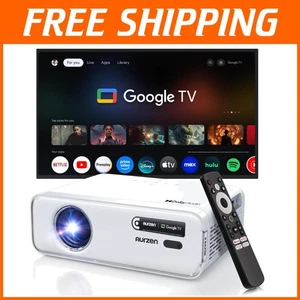 Portable 4K Projector with Google TV, Dolby Audio & Wireless Connectivity - Picture 1 of 10