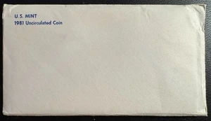 1981 U.S. Mint Uncirculated Coin Set with Original Government Packaging OGP - Picture 1 of 3