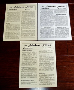 1996-97 THE FAMULOUS FIFTIES - MOTOR RACING CLUB - 3 Newsletter - Bild 1 von 2