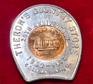 (Pgasteelers1) Ohio, Columbiana Theron's Country Store 1972 D Encased Cent🌠 - Picture 1 of 2