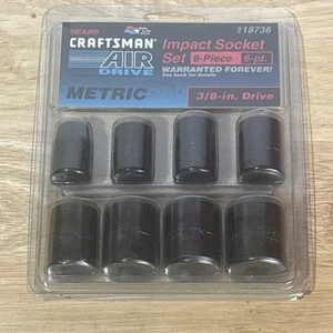 Craftsman Metric Shallow Impact Socket Set 3/8” Drive 6 Point 9 18736 USA NOS - Picture 1 of 9
