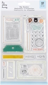American Crafts Clear Stamp Set - Tag Builder - Bild 1 von 1