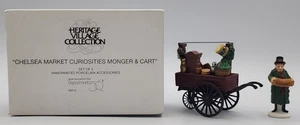 Dept 56 Heritage Village Coll Chelsea Market Curiosities Monger & Cart 5827-0 - Picture 1 of 19
