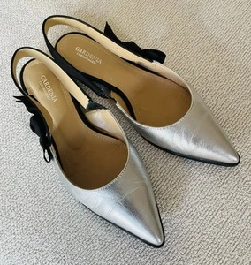 Gardenia Copenhagen Slingback-Ballerina Silber Neuw. Gr. 38,5-39 *TOP* - Bild 1 von 7