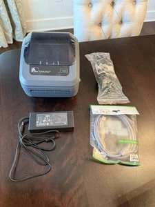 Typ I Stecker: Zebra GX420d Thermotransfer Etikettendrucker geöffnet wie abgebildet siehe Fotos - Bild 1 von 18