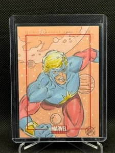 Tarjeta de boceto 2014 Marvel Universe Series 2 SketchaFEX Mitch Ballard Mar-Vell 1/1 - Imagen 1 de 2