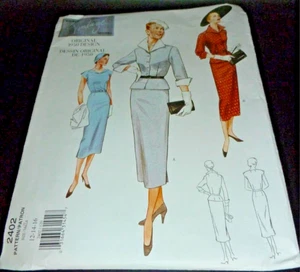 Vogue 1950 Vtg Model Original Design Jacket Dress Costume Sewing Pattern 12-16 - Picture 1 of 3