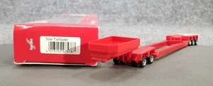 HERPA HO 1:87 TELE TIEFLADER 075787 LOW LOAD 5 AXLE 10" LONG TRAILER IOB - Picture 1 of 12
