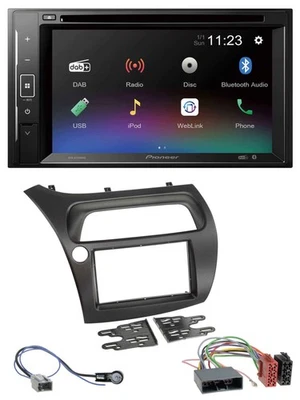Pioneer Bluetooth MP3 USB 2DIN DAB DVD Autoradio für Honda Civic (2006-2012) - Bild 1 von 4