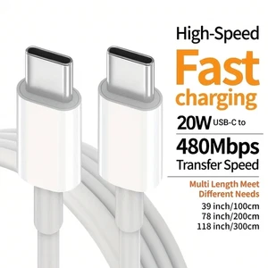 Cable tipo C-tipo C USB C cargador rápido cable largo para iPhone 15 16 17 Air ProMax - Imagen 1 de 4