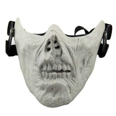 Halloween Skull Skeleton Mask Shaped Face Protector for Cosplay Masquerade Party - Image 1 of 4