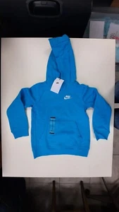 NIKE Sportswear Boys Hoodie Teal Blue, Size XS, NEW!! - Picture 1 of 8
