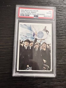 1964 Topps Beatles Color Card - #62 PanAM - PSA 4  VG-EX