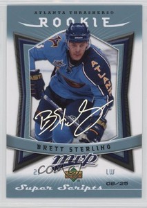 2007-08 Upper Deck MVP Super Scripts /25 Brett Sterling #371 Rookie RC