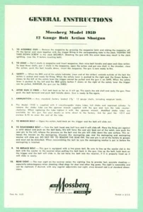 Mossberg Model 195D Owners Manual Reproduction - Picture 1 of 1
