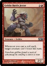 GOBLIN BATTLE JESTER FOIL Magic 2013 MTG Magic the Gathering Cards DJMagic
