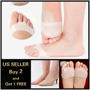1 Pair Protector Silicone Front pads Heel Spur Ankle Gel Support Pain Relief * - Picture 1 of 11