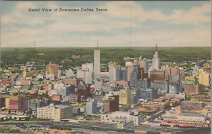 MR ALE ~ Aerial View Dallas Texas TX c1930s Postcard UNP 7128.4 - Picture 1 of 8