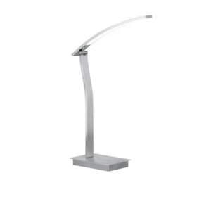 Wofi LED Tischleuchte Banks 1 flg Schalter Nickel Silber Tischlampe 46cm hoch - Bild 1 von 2