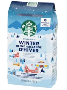 Starbucks Winter Blend Starbucks Medium Roast Whole Bean Coffee 1.13KG FREE SHIP - Picture 1 of 1