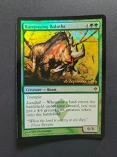 MTG Rampaging Baloths Pre-Release & Release Promos 178/249 Foil Slight Curl LP