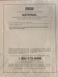 SCOTT 2016 NATIONAL SUPPLEMENT #84 100S016   ***A VETERAN SUPPORTIVE BUSINESS*** - Picture 1 of 4