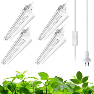 Barrina T8 LED Grow Light 2FT 5000K Full Spectrum, 4 Pack, Linkable, 96W - Picture 1 of 12