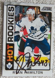 Toronto Maple Leafs Ryan Hamilton Signed 12/13 Score Hot Rookies Card Auto - Picture 1 of 1
