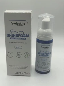 Swissker By Swissklip ShineFoam Whitening Foam - Mint 1.69 fl.oz New - Picture 1 of 6