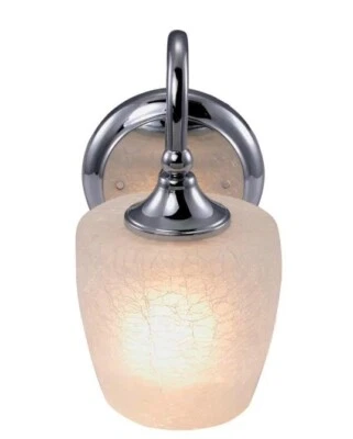 Eva 1-Light Chrome Frame Bath Vanity Light - Image 1 of 4