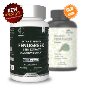 Fenugreek Seed Extract 1000mg, 60 Capsules - Gluten Free & Non-GMO - Picture 1 of 8