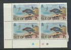 Isle of Man 1979 Natural History & Antiquarian Society  7p Cylinder block of 4 U
