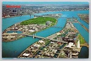 Postkarte Montreal Quebec Kanada St Helen's Island Luftaufnahme  - Bild 1 von 2