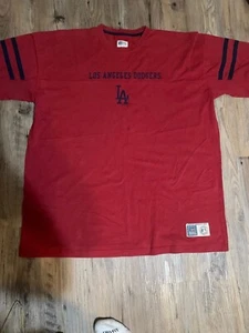 Herren Vintage 2003 Russel Athletics rot Los Angeles Dodgers T-Shirt Größe 2XL XXL - Bild 1 von 4