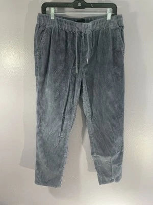 Pantalones de chándal de pana elásticos azules M suaves acanalados informales salón de ASOS para hombre Foto 1 de 4