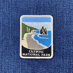 Olympic National Park Patch - Embroidered La Push Beach Washington Badge 2-7/8" - Picture 1 of 2