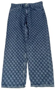 H&M Men's Disney Jeans Size 34"W/32"L Blue Disney Logo Pockets Used F1 - Picture 1 of 10