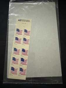 USA Scott 4190a Complete Self Adhesive Pane, 41¢ Flag Pane of 10 Sealed - Picture 1 of 2