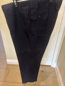 Herren Lauren Ralph Lauren 100% Leinen Hose Marineblau 42X30 - Bild 1 von 3