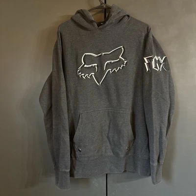 Sudadera con Capucha Fox Racing De Colección Para Hombre Grande Años 2000 Y2K Sudadera Moto Desvanecida De Colección Foto 1 de 4