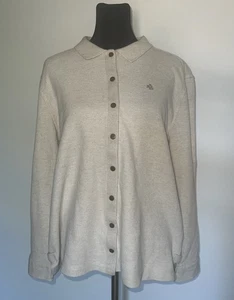VTG Lauren Ralph Lauren Linen Blend Sz P/M Knit Snap Cardigan Sweater Women - Picture 1 of 14