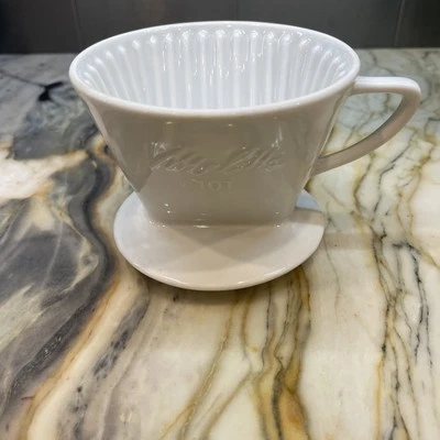 Vintage Melitta 101 Coffee Pour Over Coffee Maker Porcelain Collectible 1960 - Image 1 of 4