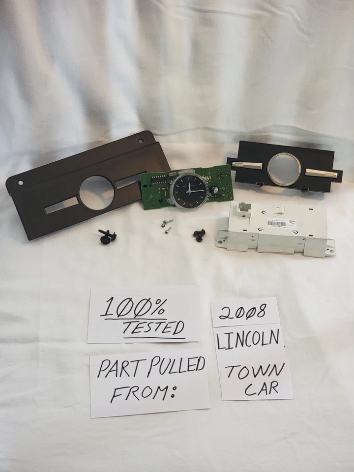 2008 Lincoln Town Car OEM Clock (NEW Light!) - Image 1 of 4