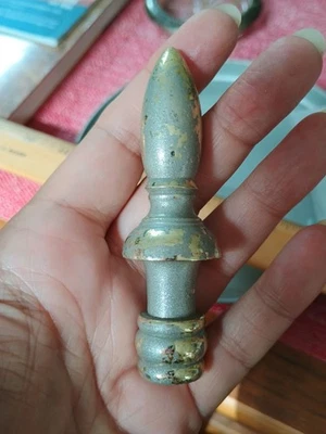 Lámpara antigua extra alta acabado metal pérdida de pintura de peso pesado Foto 1 de 4