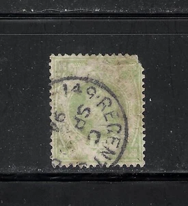 Großbritannien 1887 Scott's #122 1 Shilling, Queen Victoria, Cat$75 Corner Fault - Bild 1 von 3